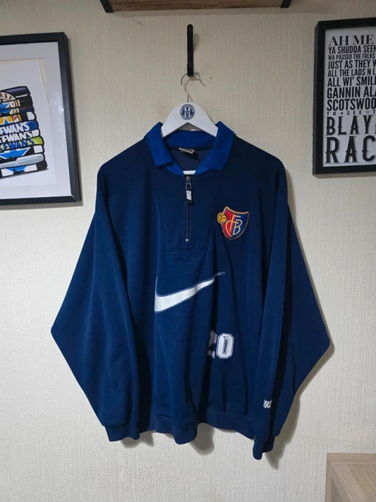 FC Basel 1994/95 Nike player issue drill top -Large