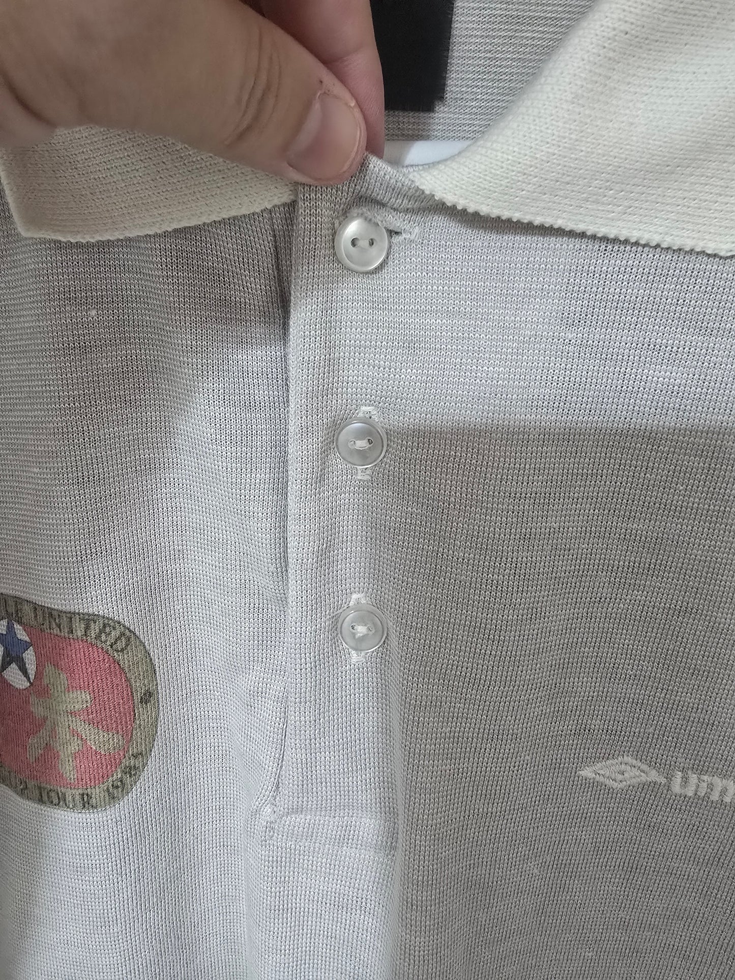 Newcastle United 1983 Umbro Japan Tour polo, Player worn - Large
