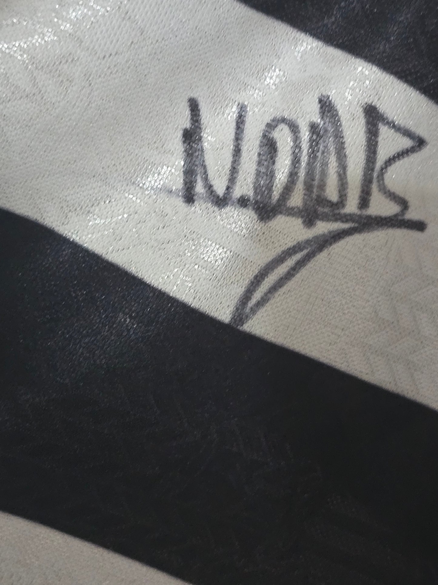 Newcastle United 1997/99 Adidas Home Shirt, Squad signed.