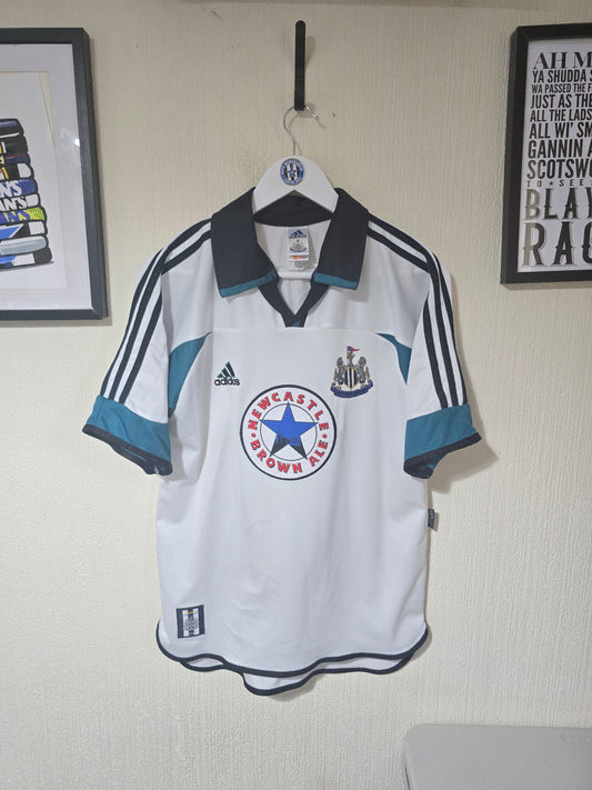 Newcastle United 1999/00 Adidas Away Shirt #14 KETSBAIA - Small