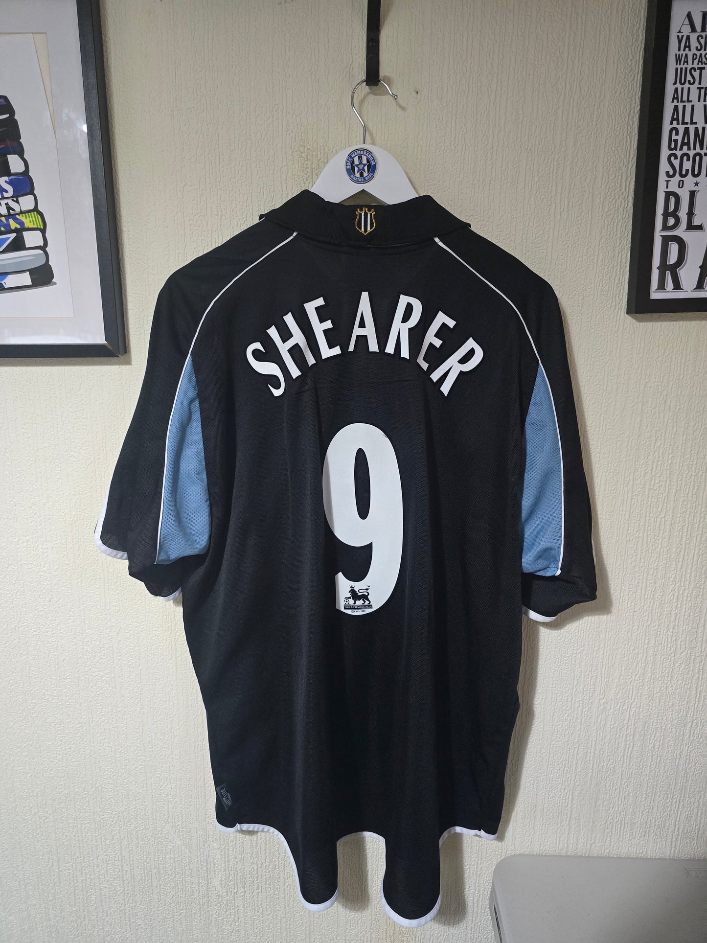 Newcastle United 2000/01 Adidas Away Shirt #9 SHEARER - XXL