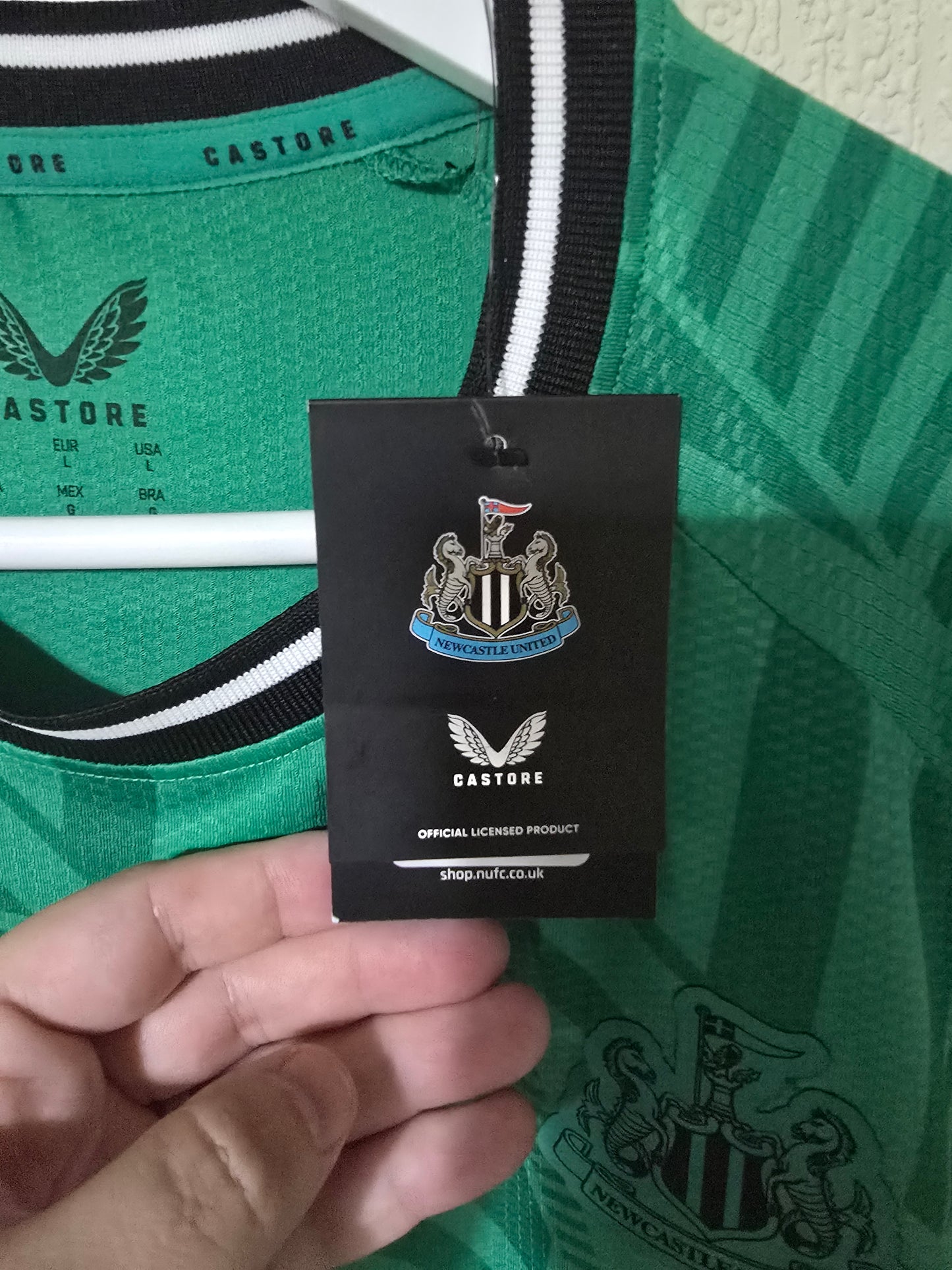 Newcastle United 2023/24 Castore Player Edition Away Shirt, Champions League BNWT #7 JOELINTON - XL
