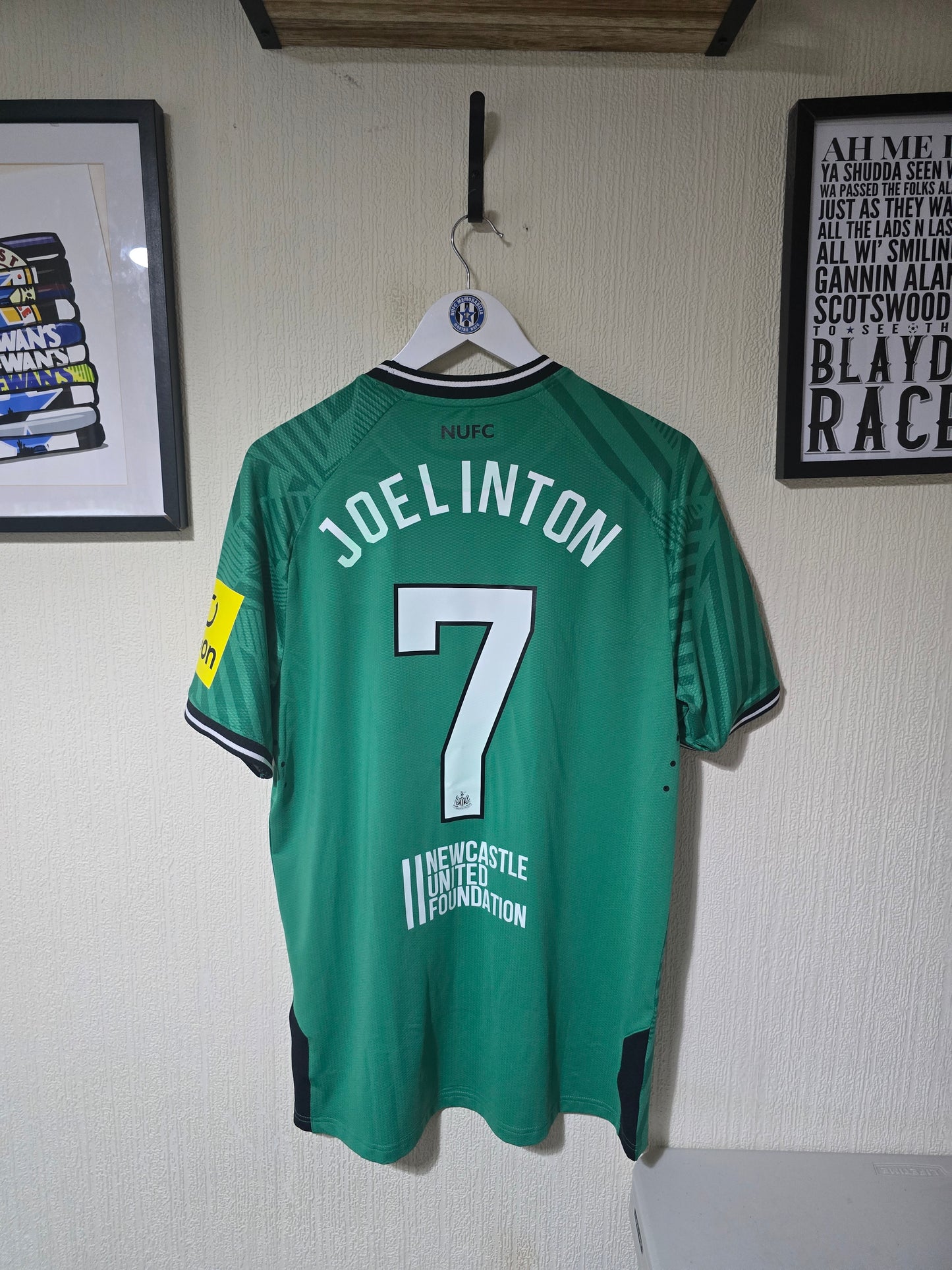 Newcastle United 2023/24 Castore Player Edition Away Shirt, Champions League BNWT #7 JOELINTON - XL