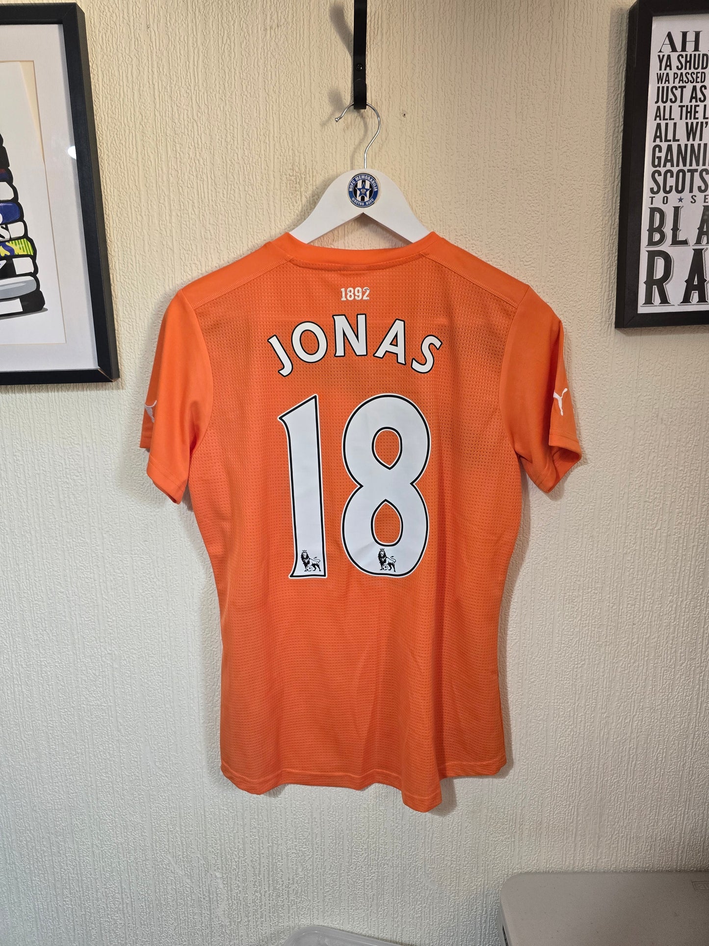 Newcastle United 2011/12 Puma away shirt BNWT #18 JONAS - Women's 12