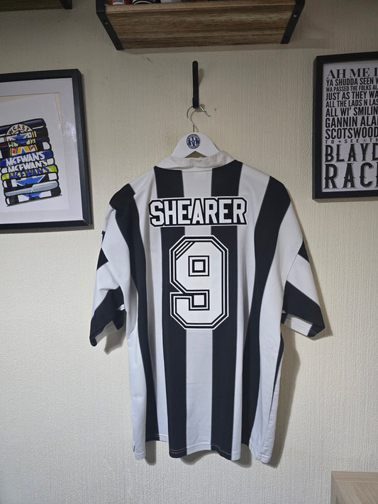 Newcastle United 1995/97 Adidas Home Shirt, #9 SHEARER - XXL