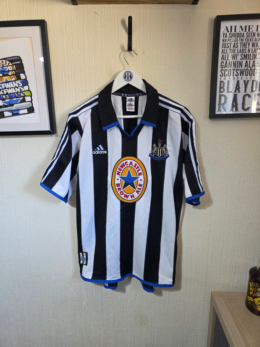 Newcastle United 1999/00 Adidas Home Shirt - Medium