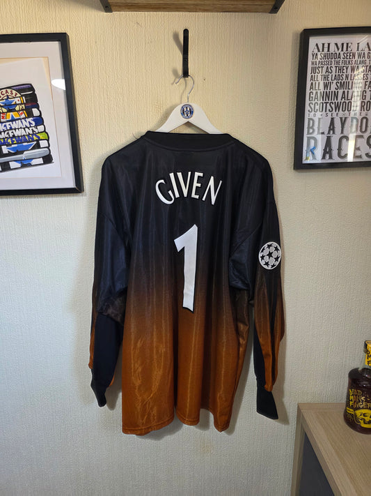 Newcastle United 2002/03 Adidas Keeper shirt, #1 GIVEN - XXL