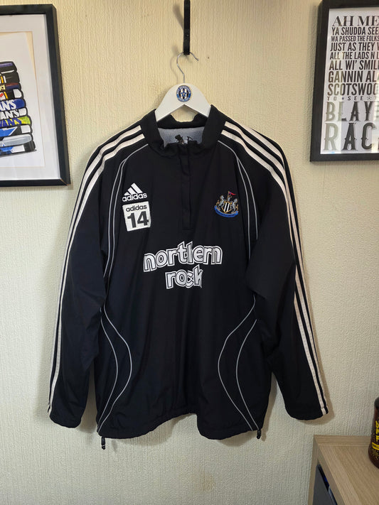 Newcastle United 2006/07 Adidas Charles N'Zogbia Worn Training Top - XL