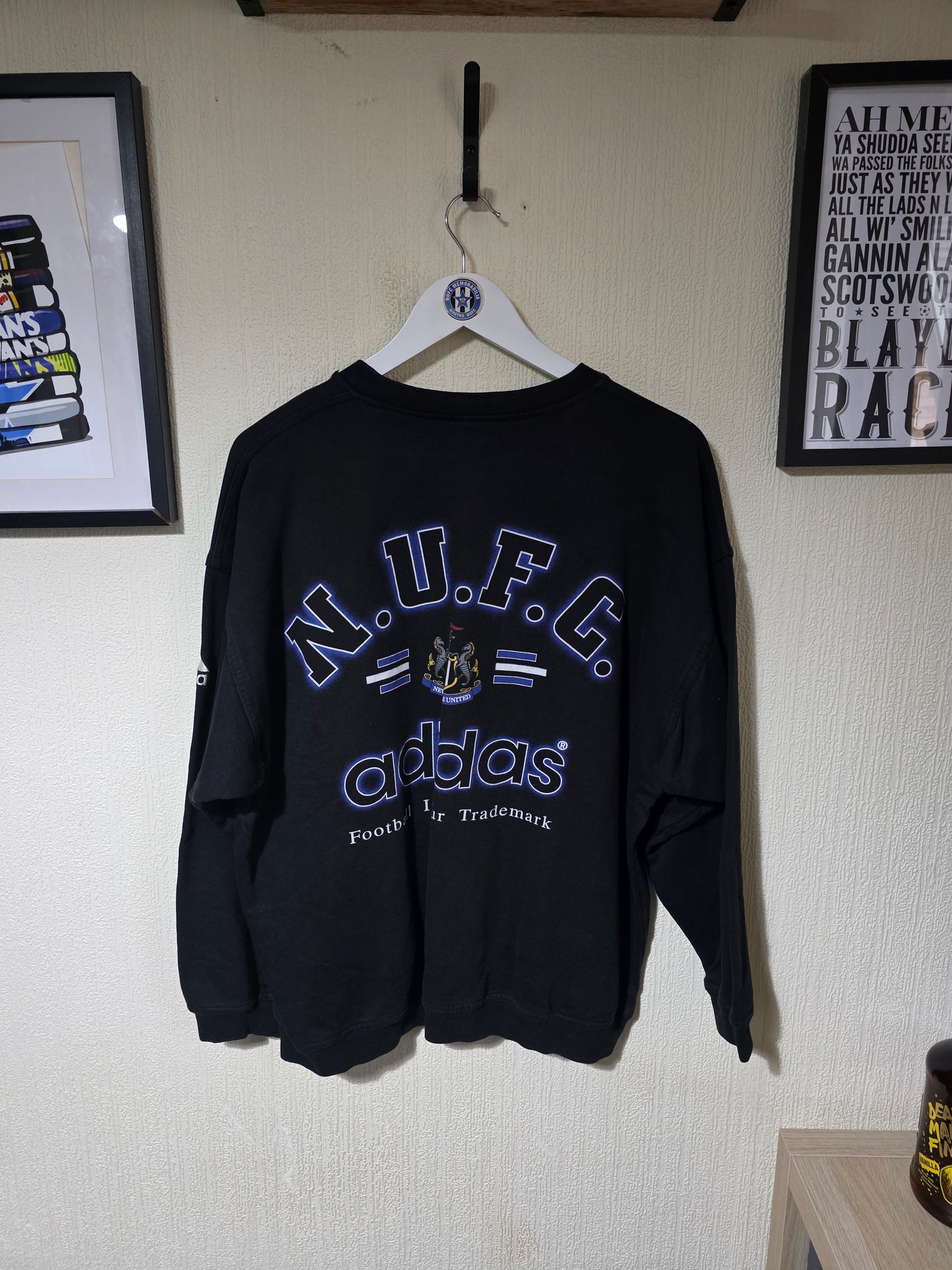 Newcastle United 1999/00 Adidas Sweatshirt - Large