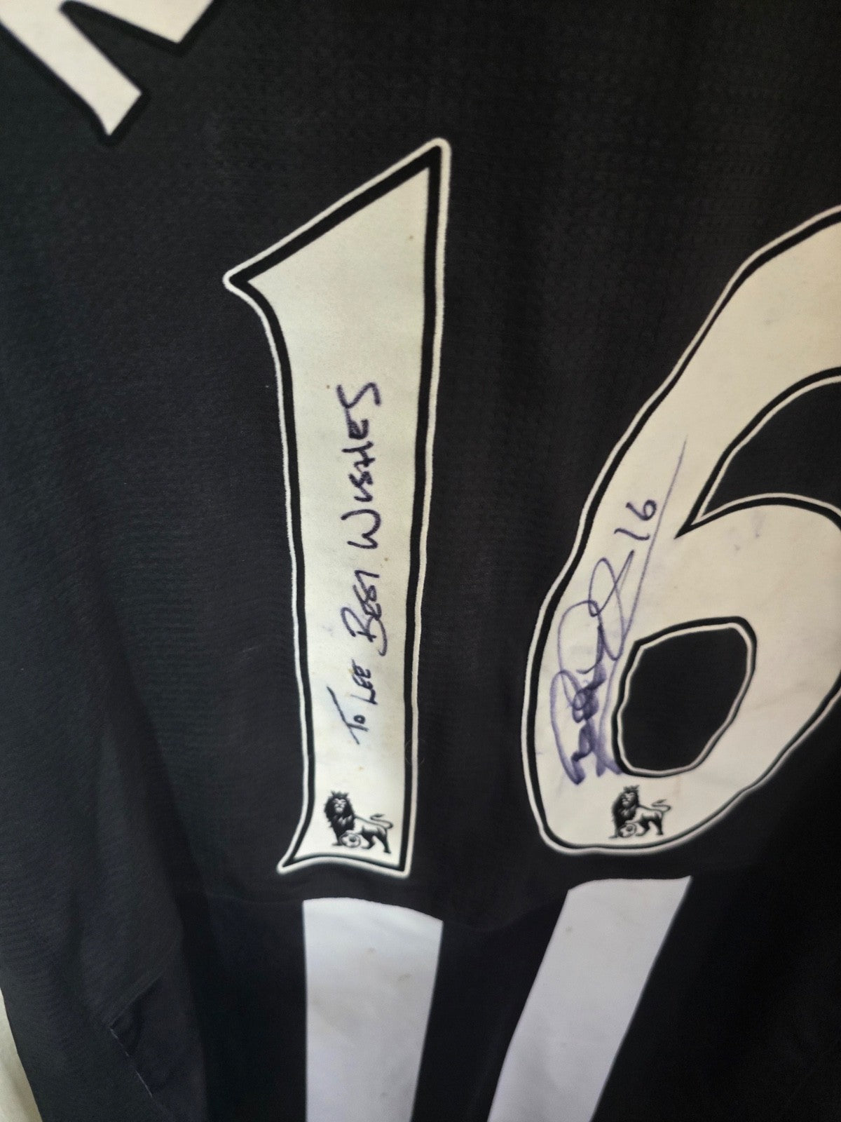 Newcastle United 2011/12 Ryan Taylor #16 Matchworn & signed home shirt