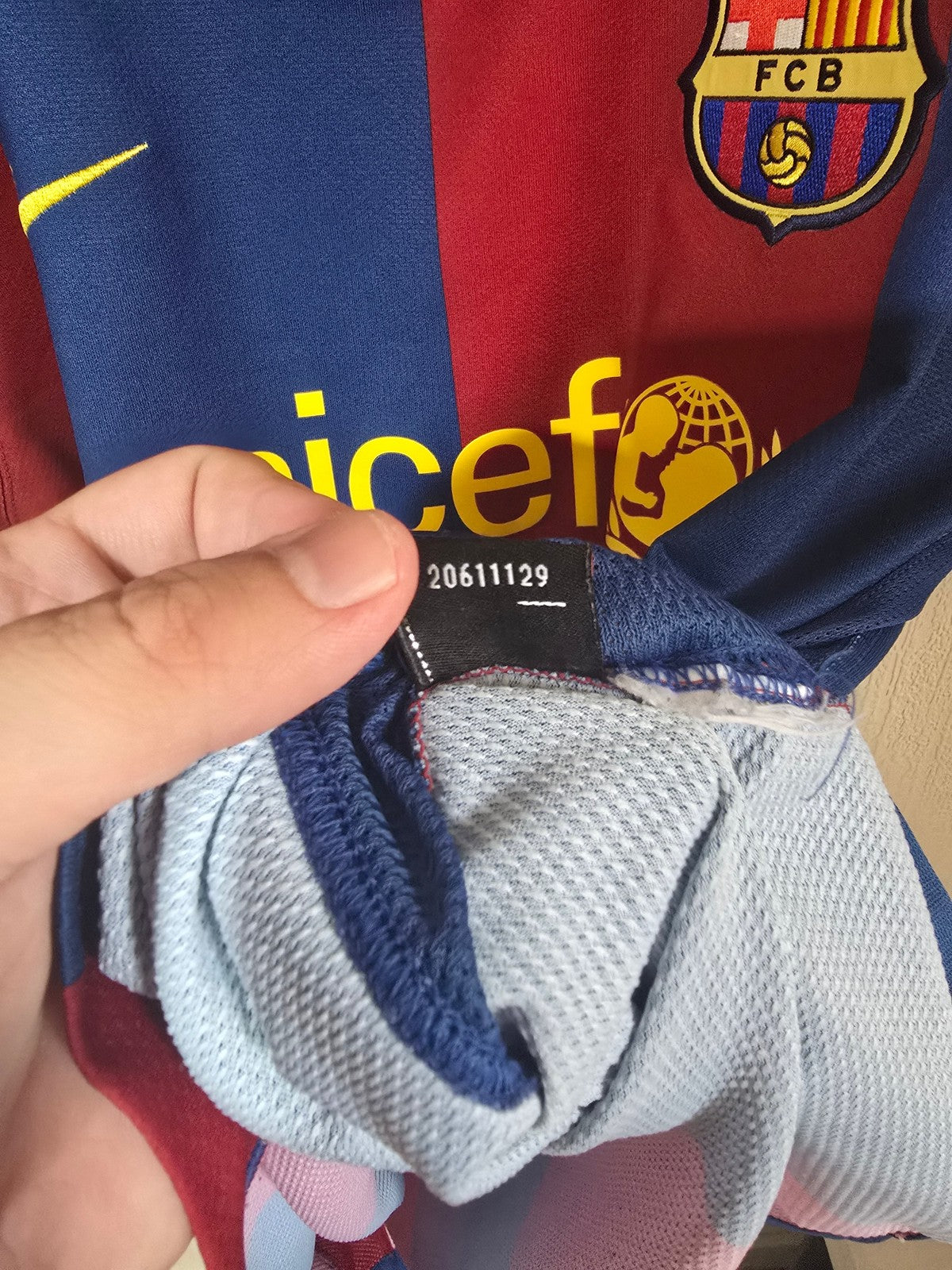 Barcelona 2006/07 Nike Home shirt #6 XAVI - XL