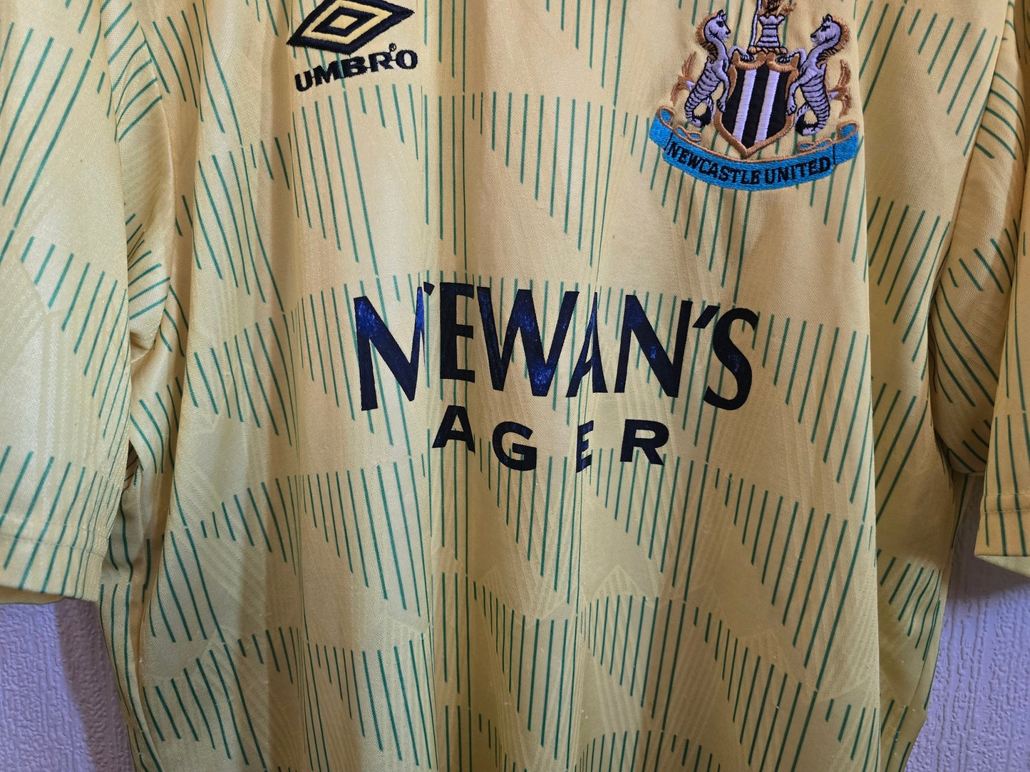 Newcastle United 1991/93 Matchworn away shirt #16