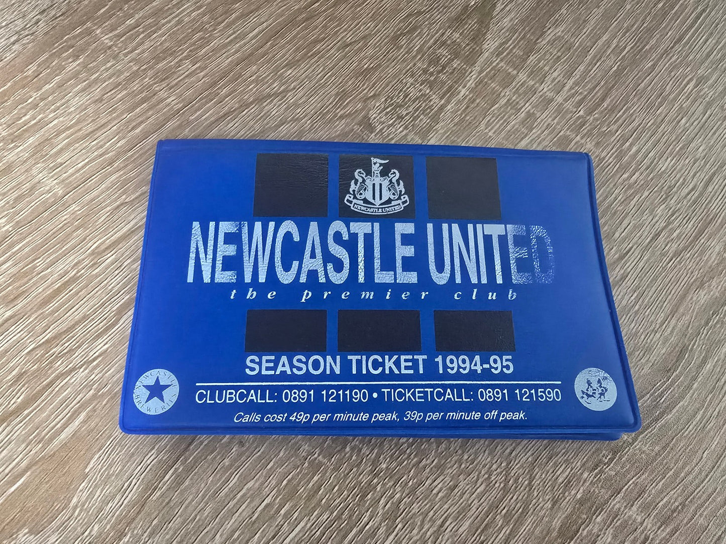 Newcastle United 1994/95 Used season ticket
