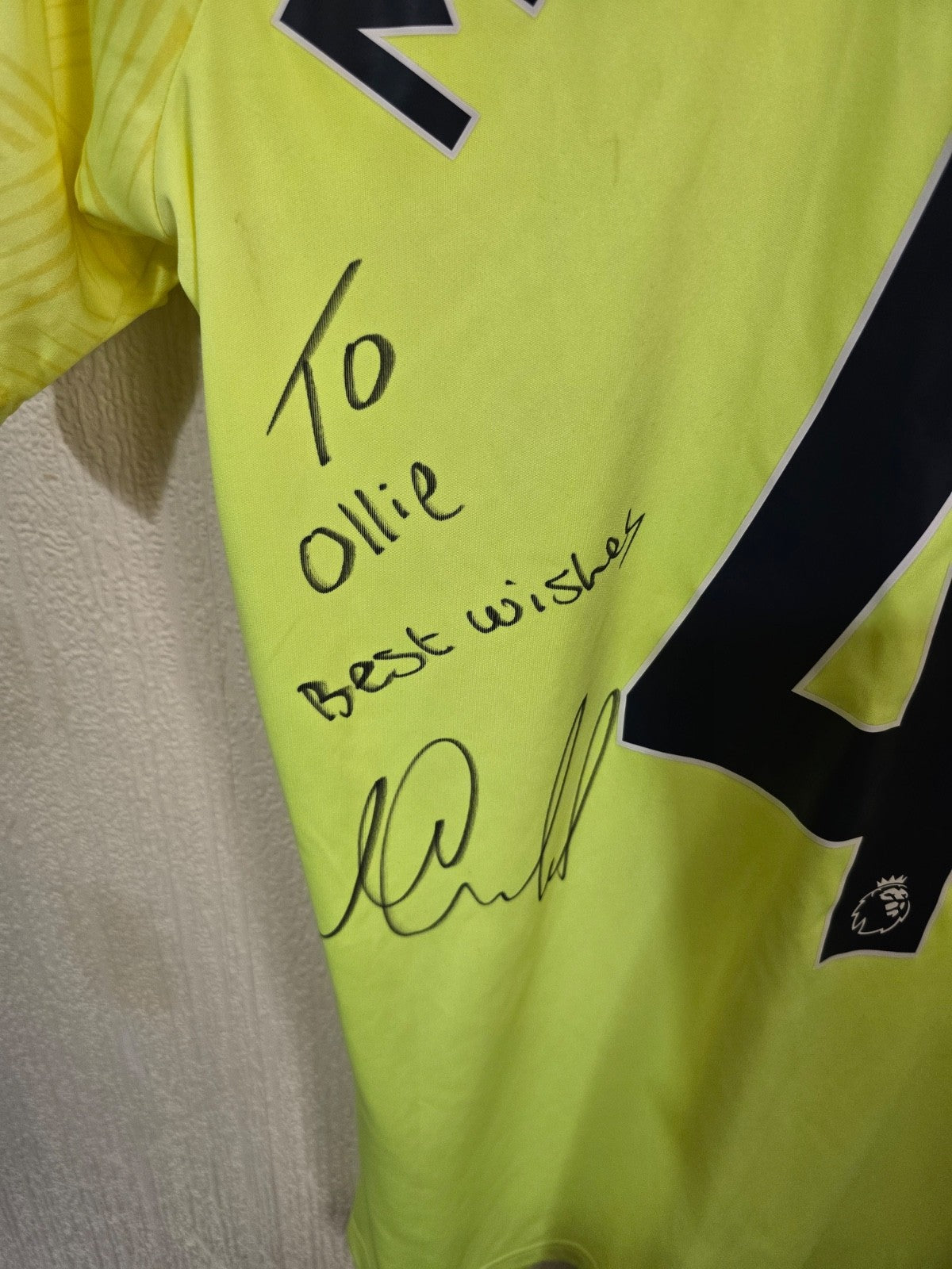 Newcastle United 2020/21 Matty Longstaff Matchworn/Signed away shirt