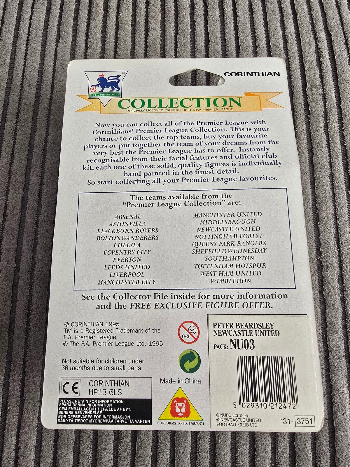 Newcastle United Corinthians Peter Beardsley NU3 #4