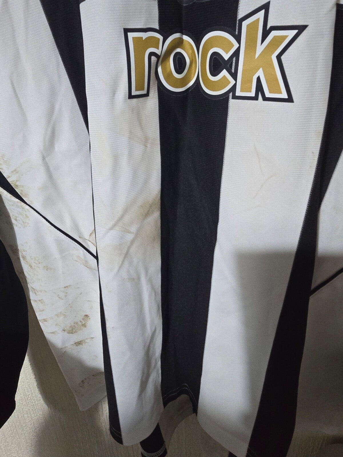 Newcastle United 2005/06 Matchworn home shirt #33 BABAYARO v Mansfield FA cup