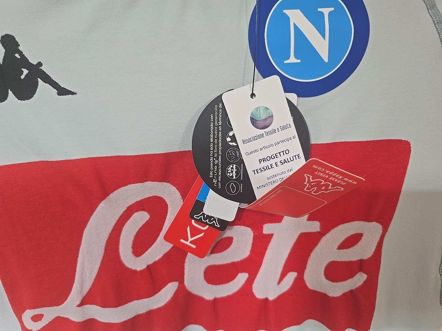 Napoli 2021/22 Kappa Grey Training Shirt BNWT 3/4XL