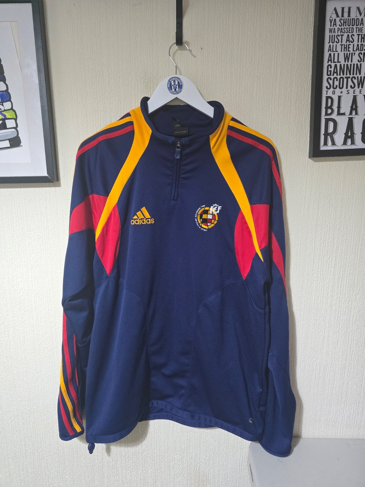 Spain 2004/05 Adidas Training 1/4 Zip - Large