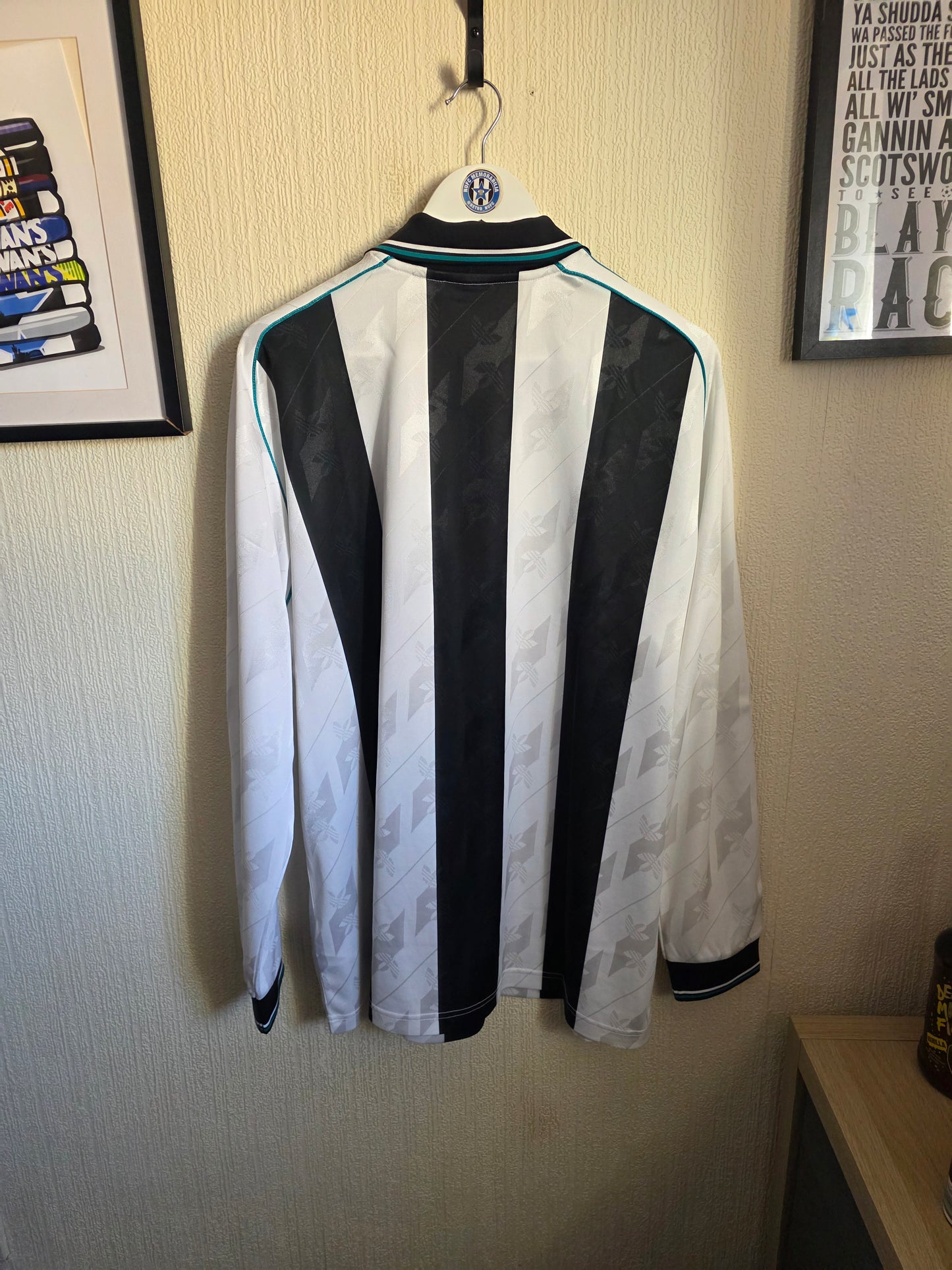Newcastle United Adidas Long Sleeved Retro Shirt, BNWT - XL