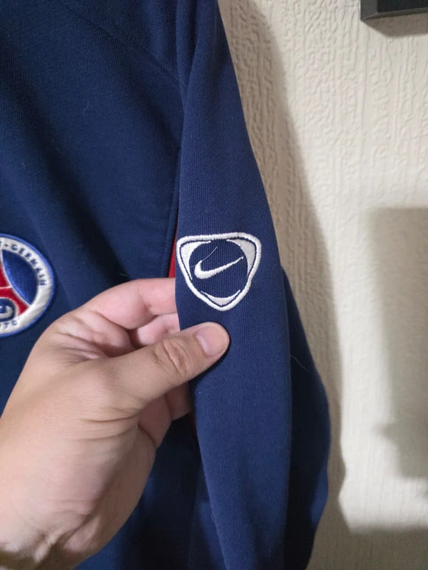 PSG 2001/02 Nike 1/4 Zip sweatshirt Large