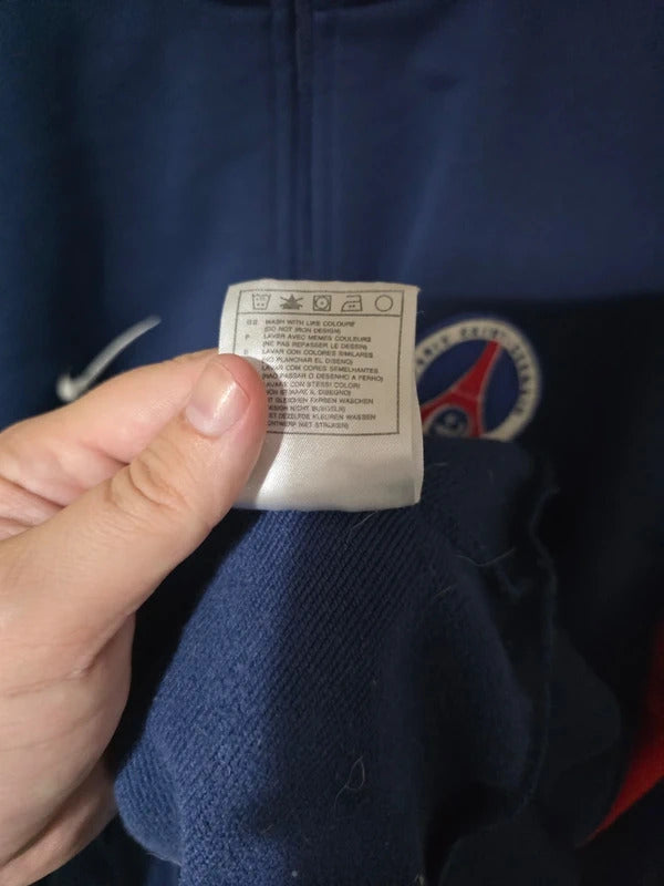 PSG 2001/02 Nike 1/4 Zip sweatshirt Large