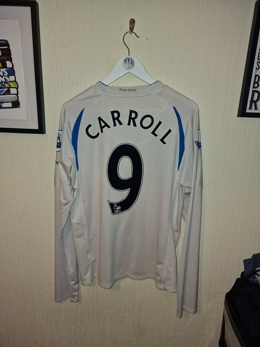 Newcastle United 2010/11 third shirt, Andy Carroll matchworn/issued. - XL