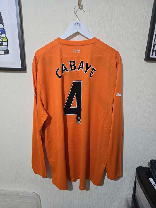 Newcastle United 2011/12 Long sleeved away shirt #4 CABAYE - XXXL