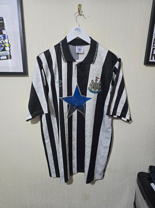 Newcastle United 1990/93 home shirt - XL