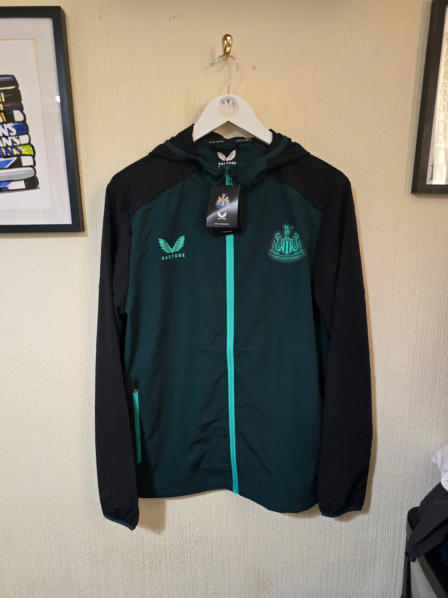 Newcastle United 2023/24 Players hooded travel jacket - multiple sizes