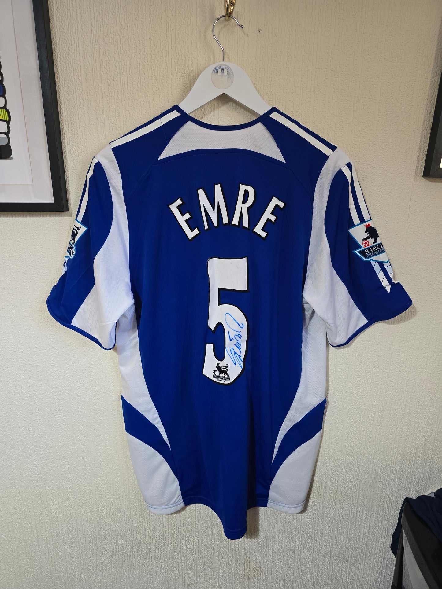 Newcastle United 2005/06 Matchworn Emre away shirt v Cheltenham