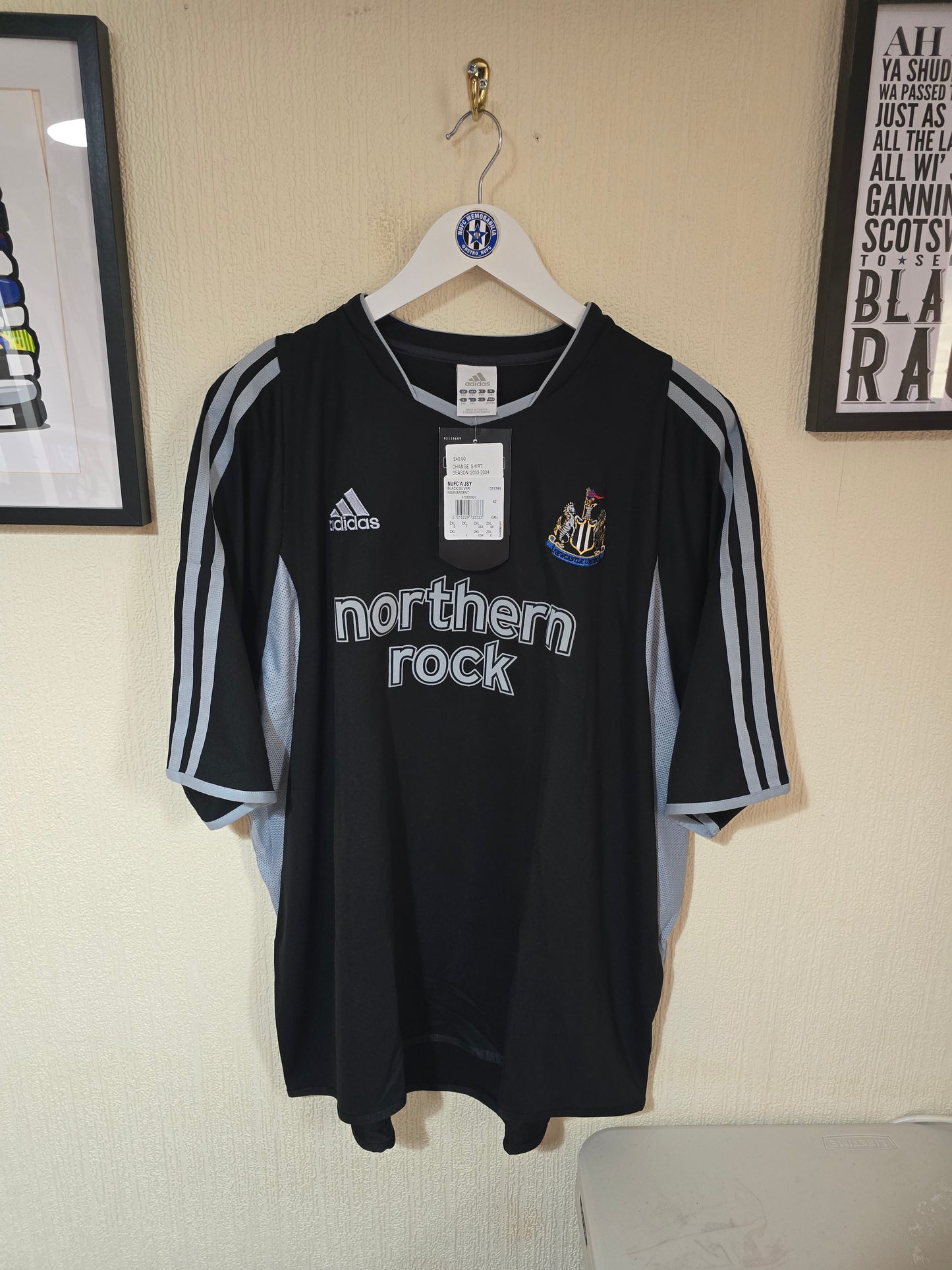 Newcastle United 2003/04 Away shirt, BNWT, #45 VIANA - XXL