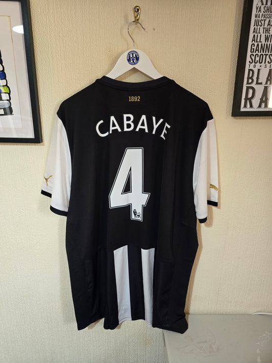 Newcastle United 2011/12 Home Shirt, BNWT, #4 CABAYE - XXL