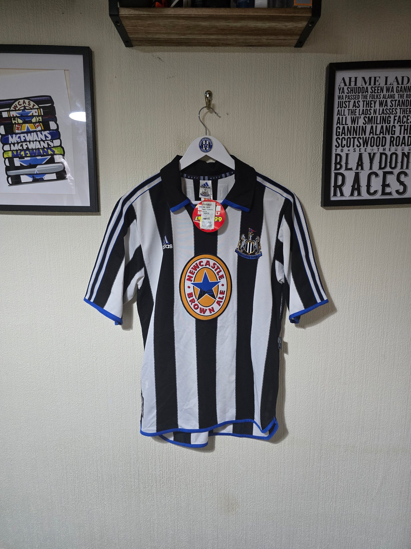 Newcastle United 1999/00 Home shirt, BNWT #11 SPEED - Small