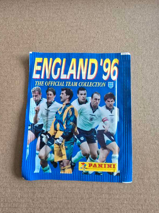 Panini Euro 96 1996 England Official Team Edition Unopened Sticker Packet