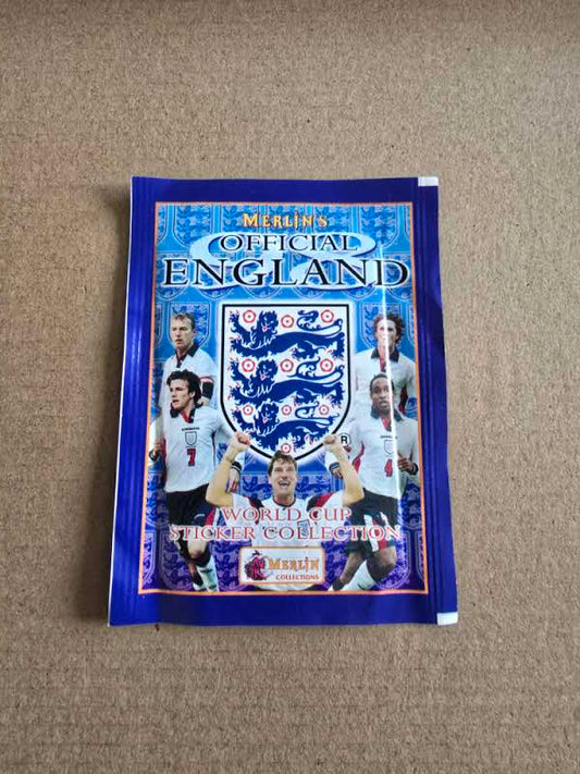 Merlin Official England World Cup Sticker Collection 1998 - 1 Sealed Pack