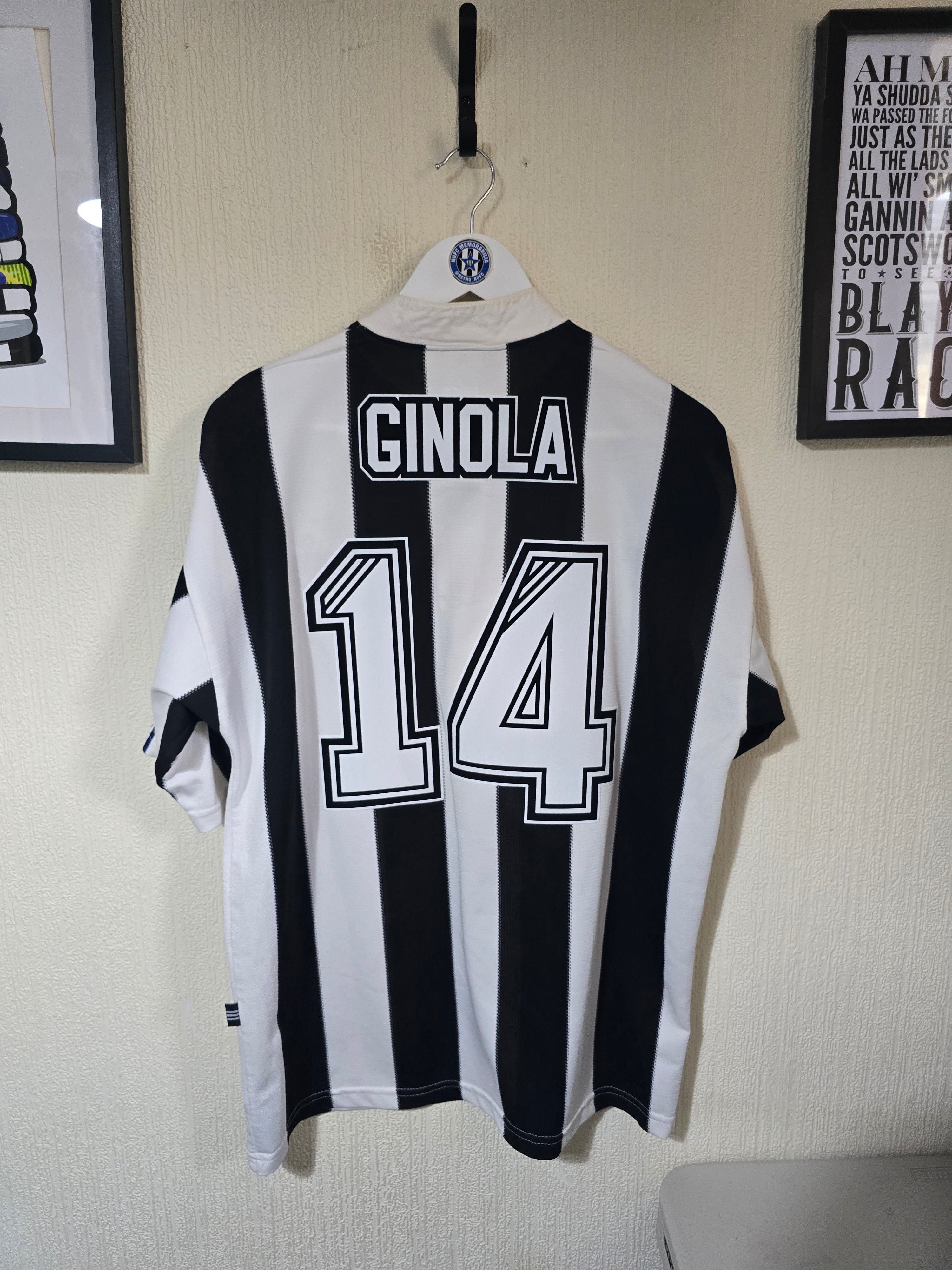 Newcastle United Matchworn Albert 27 Home Football Shirt