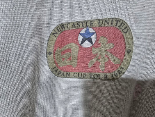 Newcastle United 1983 Umbro Japan Tour polo, Player worn - Large