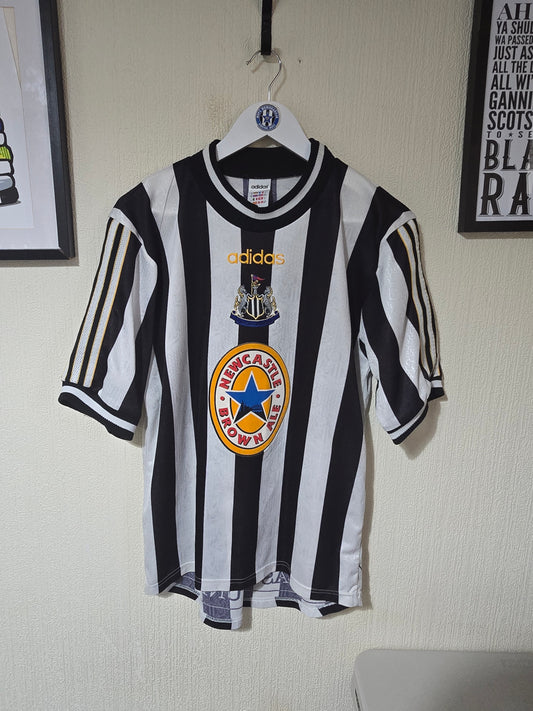 Newcastle United 1997/99 Adidas Home Shirt #11 SPEED - Small