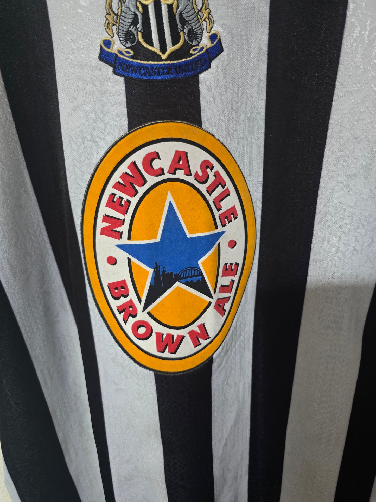 Newcastle United 1997/99 Adidas Home Shirt #11 SPEED - Small