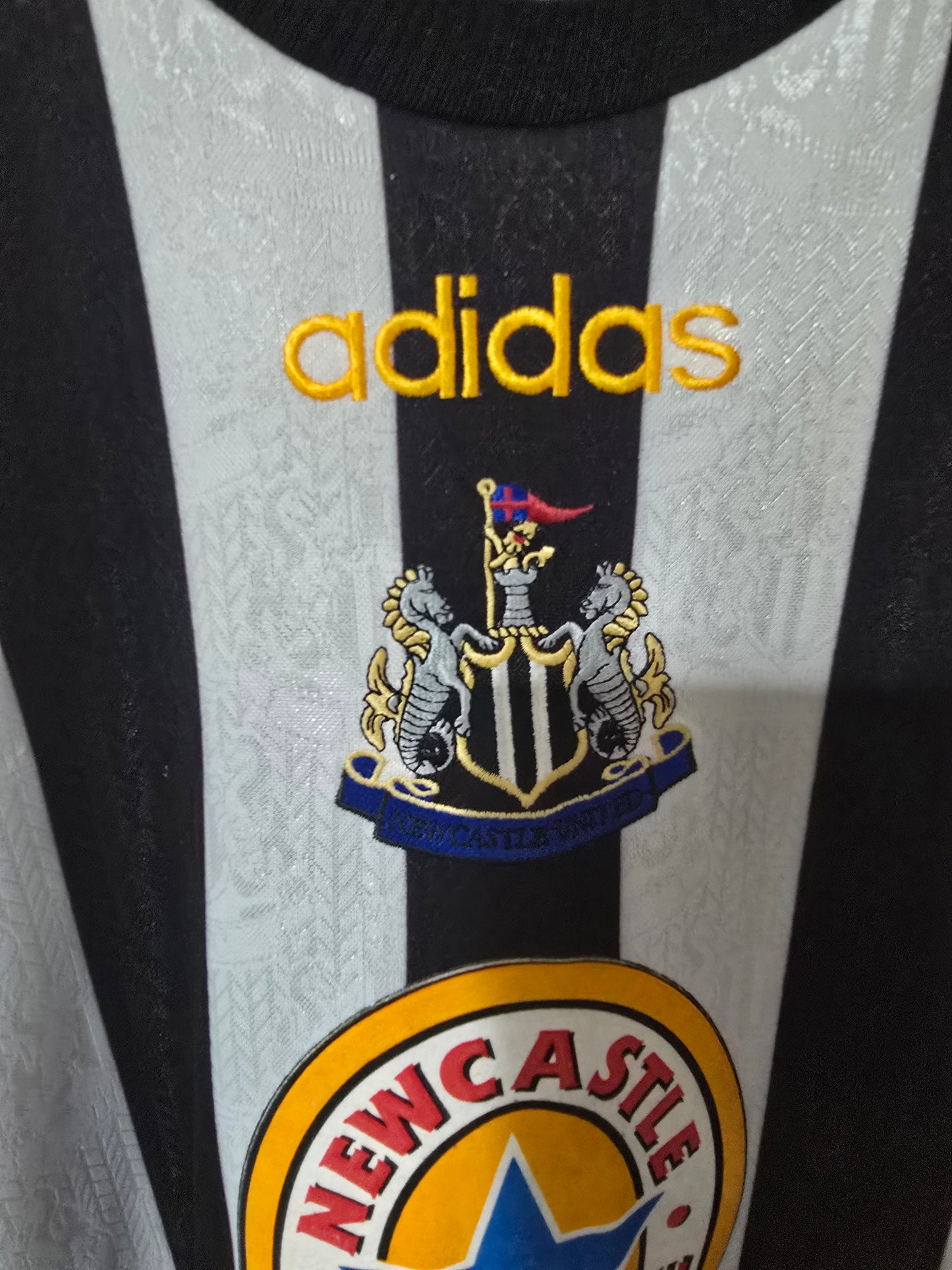 Newcastle United 1997/99 Adidas Home Shirt #11 SPEED - Small