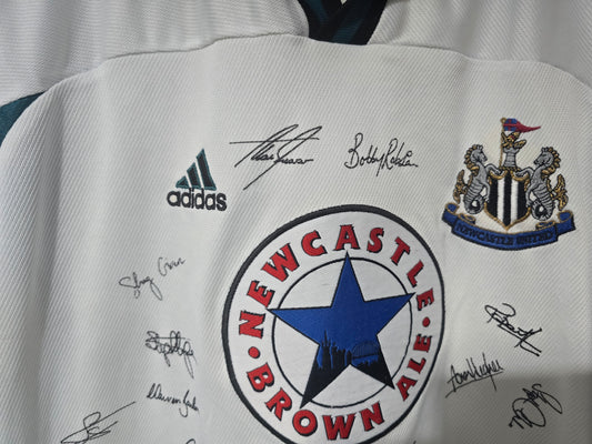 Newcastle United 1999/00 Adidas Away Shirt, Squad Signed.