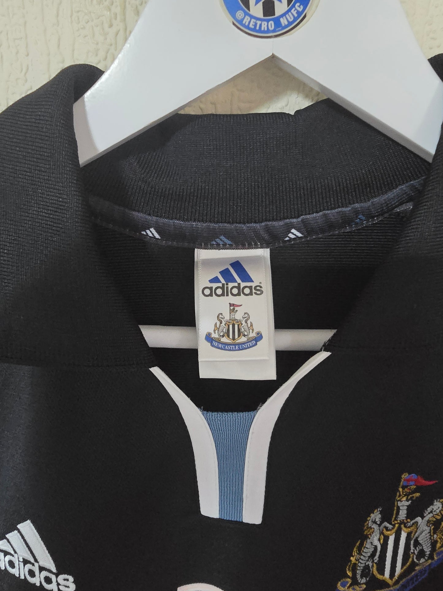 Newcastle United 2000/01 Adidas Away Shirt #15 SOLANO - Large