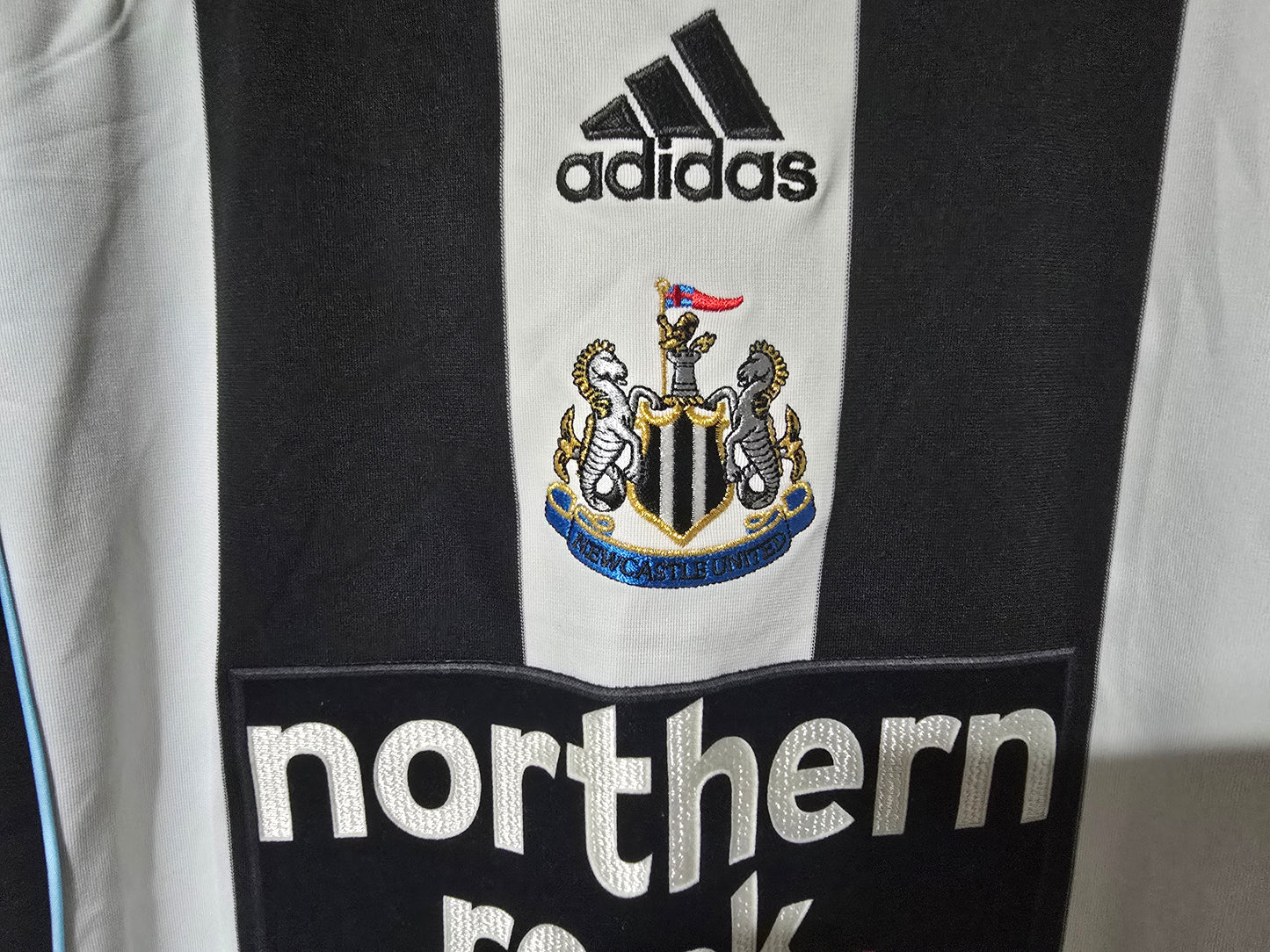 Newcastle United 2007/09 Adidas Home shirt - XS