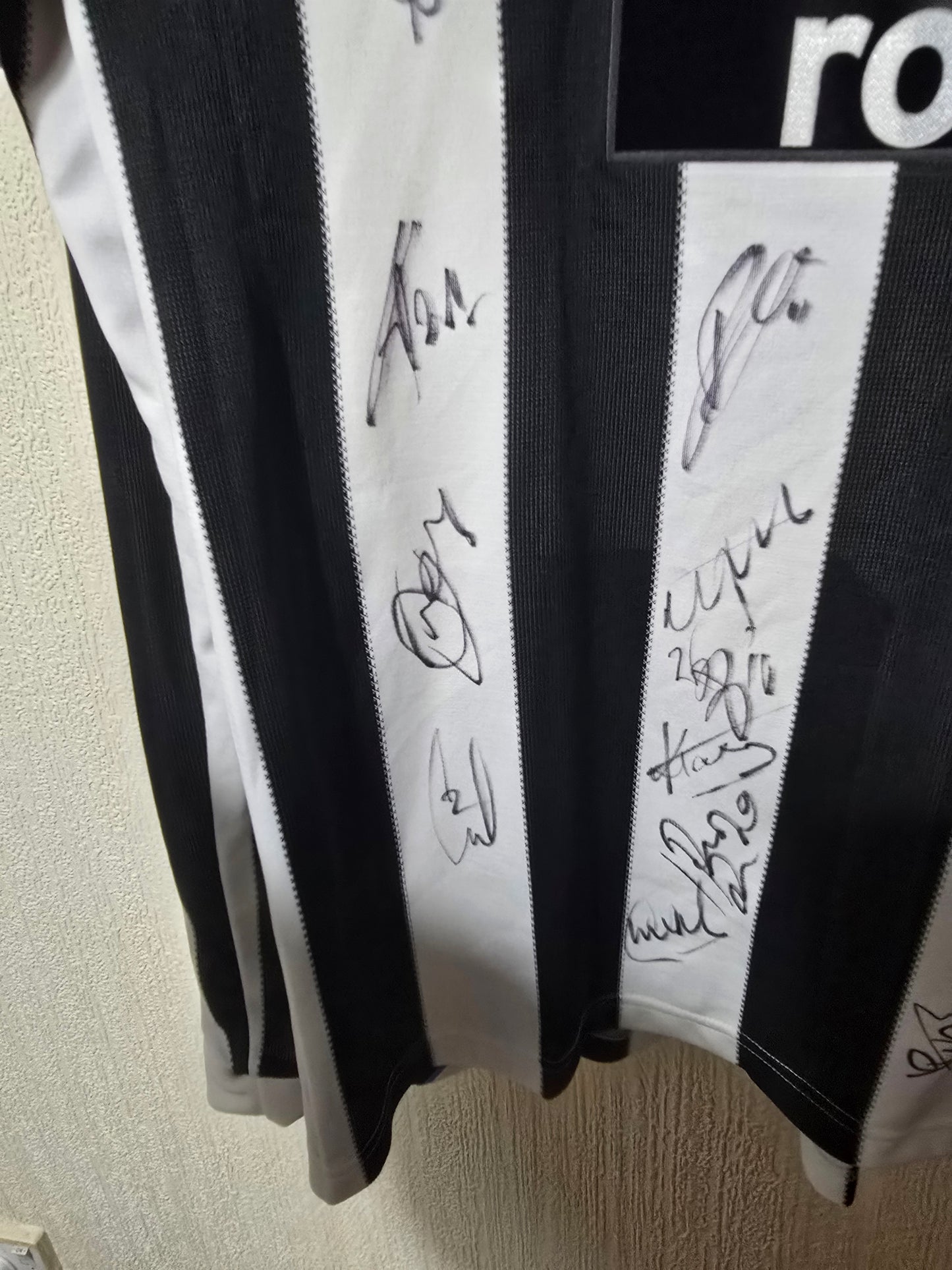 Newcastle United 2009/10 Player Version Adidas Home Shirt, Squad Signed Long Sleeved