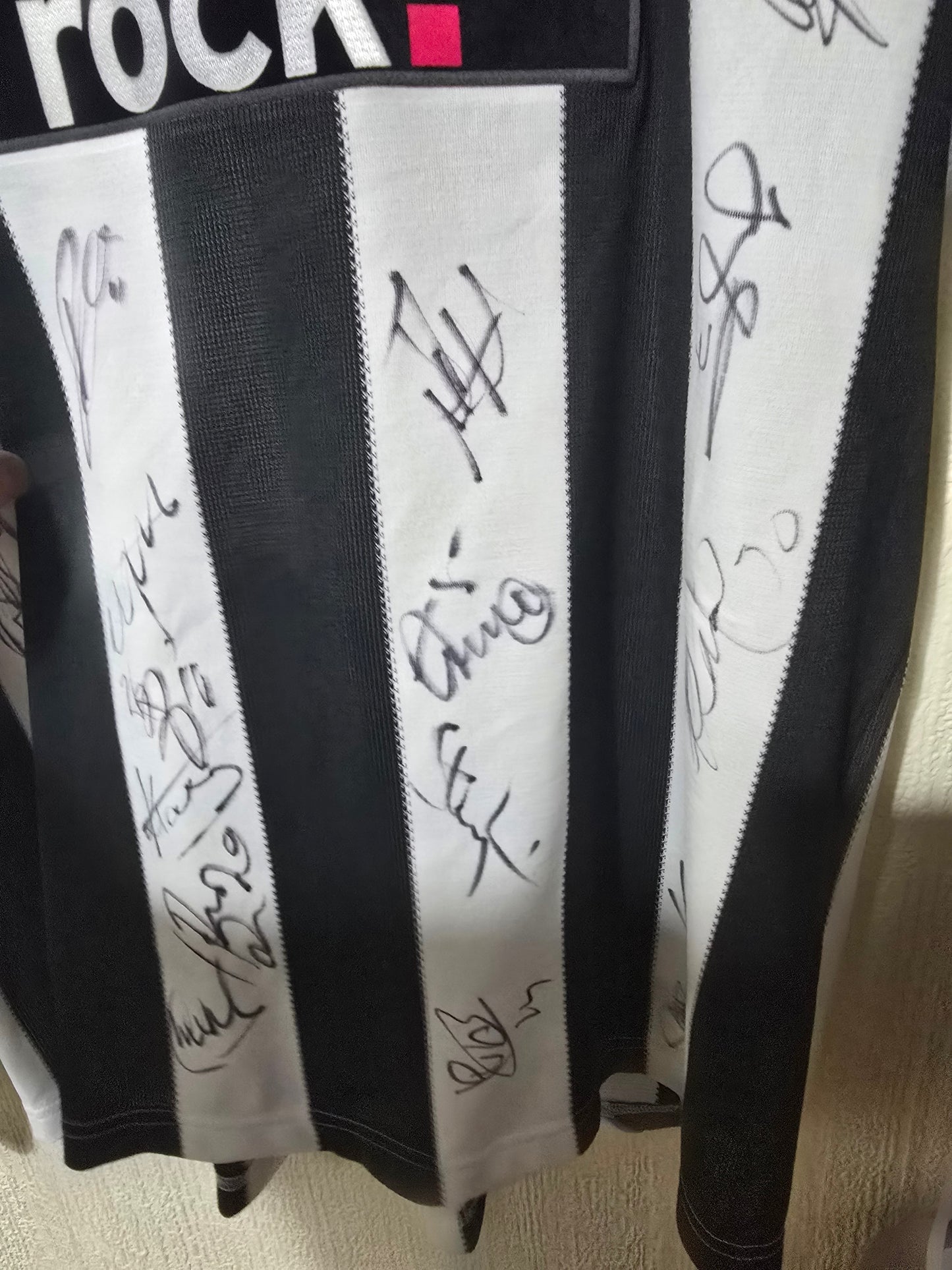 Newcastle United 2009/10 Player Version Adidas Home Shirt, Squad Signed Long Sleeved