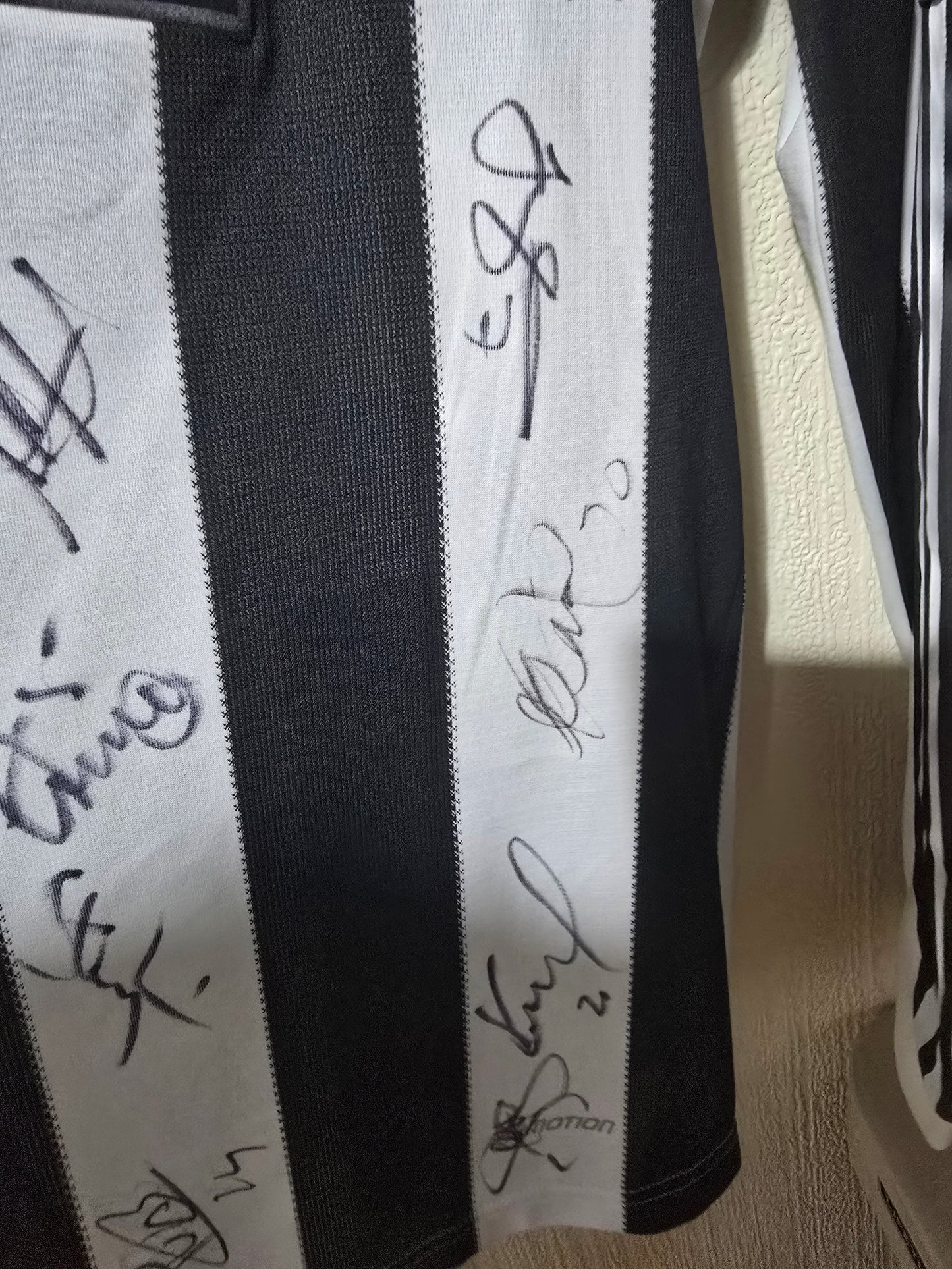 Newcastle United 2009/10 Player Version Adidas Home Shirt, Squad Signed Long Sleeved