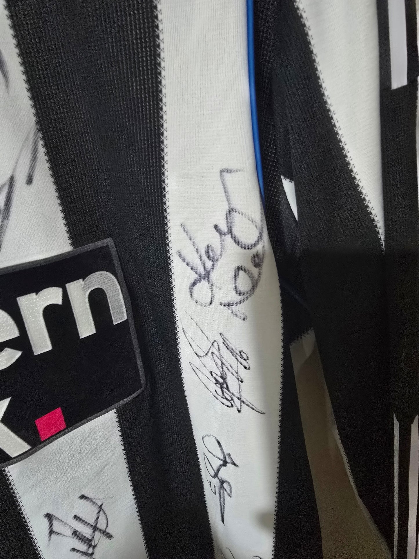 Newcastle United 2009/10 Player Version Adidas Home Shirt, Squad Signed Long Sleeved