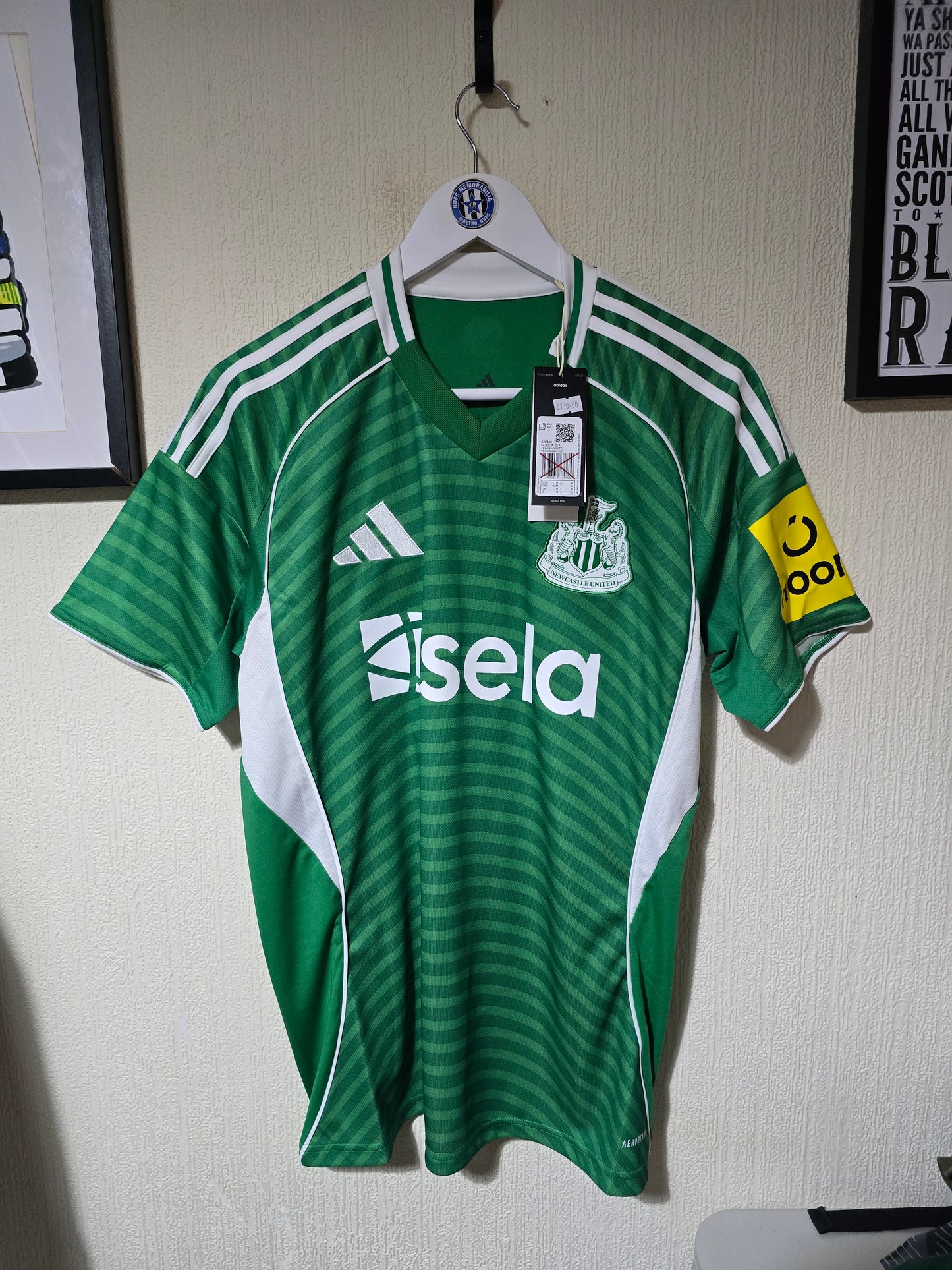 Newcastle United 2025/26 Adidas Korean Away Shirt #39 BRUNO.G - Medium
