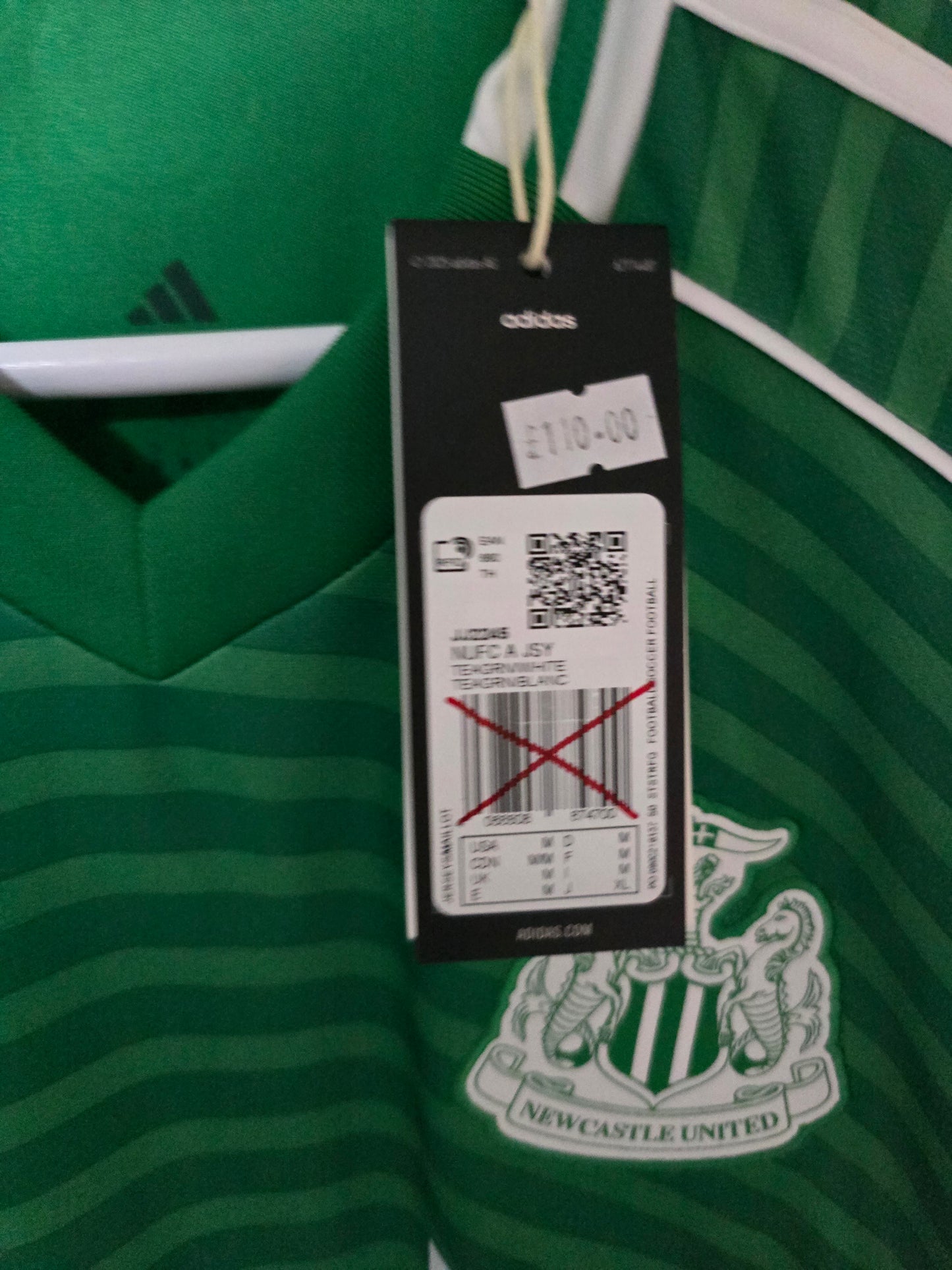 Newcastle United 2025/26 Adidas Korean Away Shirt #39 BRUNO.G - Medium