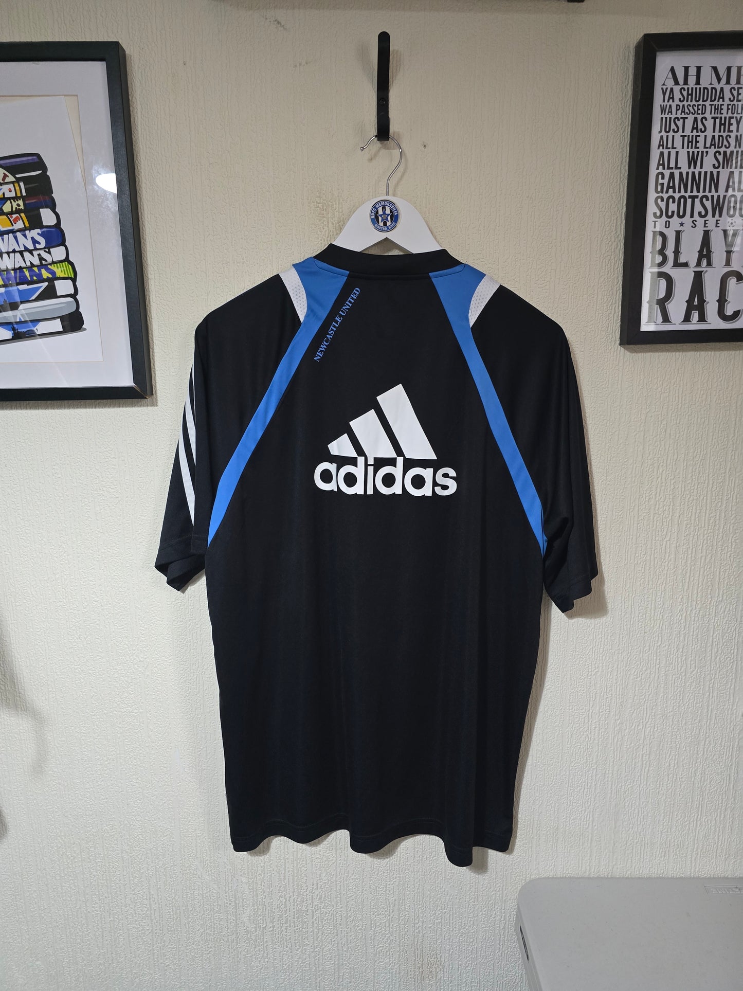 Newcastle United 2009/10 Adidas Joey Barton Worn Training Shirt - XL